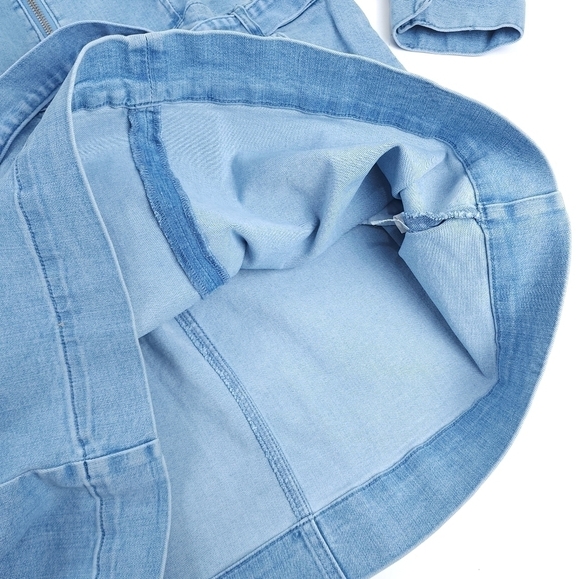 Denim Viscose Blend Blue Women's Belted Pocketed Dress SZ XXL - Picture 6 of 13